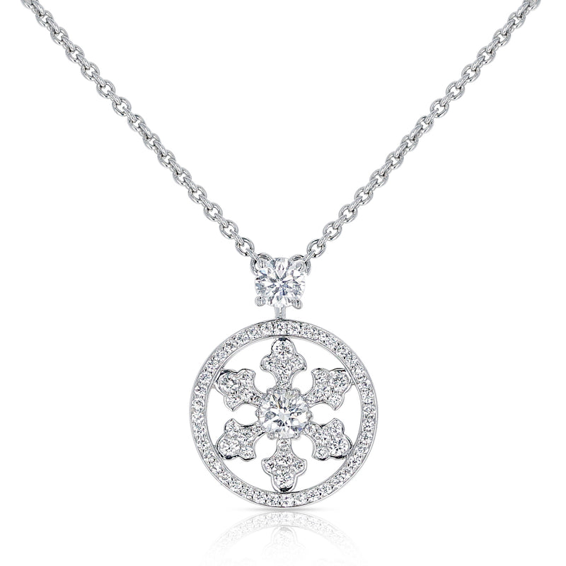 Tiffany & Co. Snowflake Charm 18” Beaded Necklace Silver w/ Box RARE | eBay